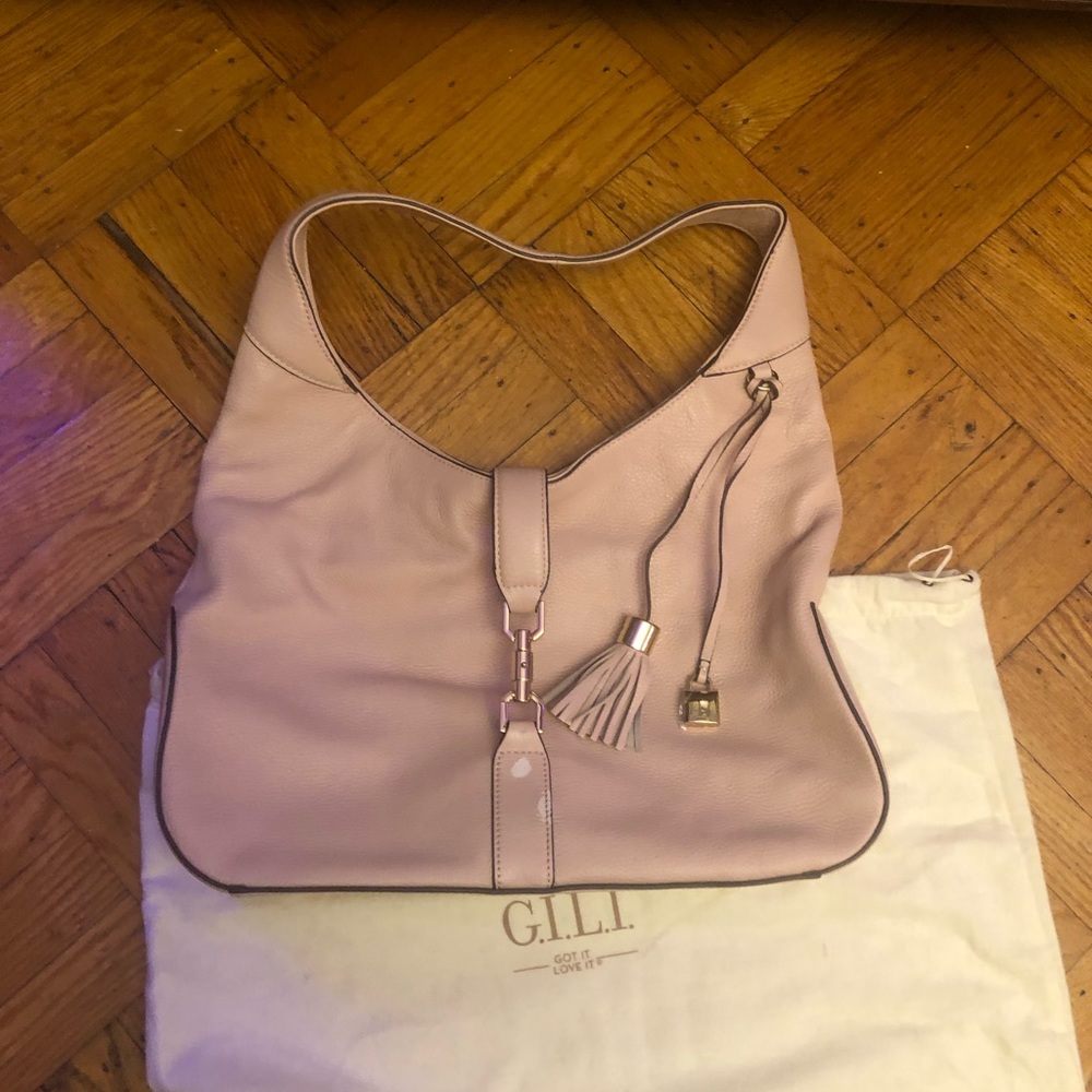 G.I.L.I. Classic Leather Hobo-  Verona Bag Purse